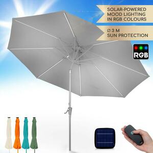 Blumfeldt Calais, Napernyő, LED, alumínium váz, poliészter huzat, UV védelem 50 kép