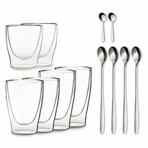 Feelino DUOS, duplafalú poharak, 2 x 80, 310, 400 ml, kanállal kép