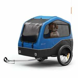 KLARFIT Goldie Home, kerékpár utánfutó, 334 l, max. 40 kg, összecsukható, időjárásálló kép