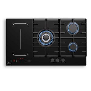 Klarstein MultiChef 5, indukciós és gáz tűzhely, 5 főzőzóna, 3 gázégő, 2 indukciós főzőlap, FlexZone kép