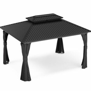 Blumfeldt ShadeFortress, pergola, 4 x 3 m, horganyzott acél tető, véd a nap, eső és a szél ellen kép