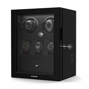 Klarstein ChronoVault óratekercselő, 2+3 óra, vegán, magas fényű, 4 üzemmód, Mabuchi motor, LED, aljzat kép