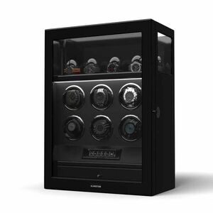 Klarstein SecureTouch óratekercselő, 6+4 óra, Mabuchi motor, zongoralakk, 41 üzemmód, zár, LED-ek kép