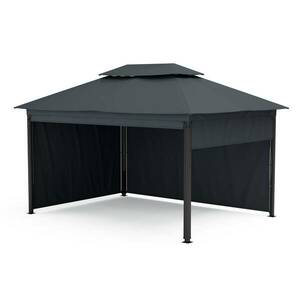 Blumfeldt Grandezza Cortina kerti pavilon 3x4 m, időjárásálló, porfestett, oldalsó redőnyök kép