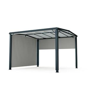 Blumfeldt Pantheon Cortina Solid Sky Pergola 3x3, időjárásálló, porszórt, oldalsó panelek kép