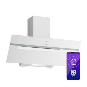 Klarstein BigBite ferde páraelszívó | elszívó és keringtető üzemmód | biztonsági üveg | 417m³/h | 90cm kép