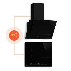 NA HaloSync indukciós főzőlap páraelszívóval | 4 főzőzóna | 8400 W | 632 m³/h | 60 cm kép