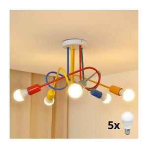 LED gyereklámpa OXFORD 5xE27/15W/230V mennyezeti W kép