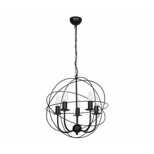 Csillár GLOBE 5 5xE14/60W fekete 5135 kép