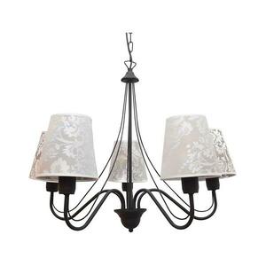 Csillár MALBO II 5xE27/15W/230V fekete W kép