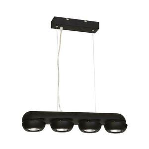 LED Csillár zsinóron FLARE 4xLED/10W/230V fekete ML219 kép