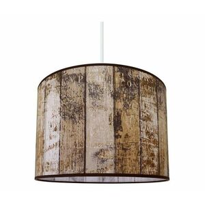 Csillár zsinóron WOOD 1xE27/60W/230V kép