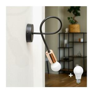 Fali lámpa TUBE 1xE27/15W/230V fekete K kép