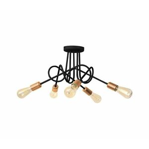 Csillár OXFORD 5xE27/15W/230V fekete W kép