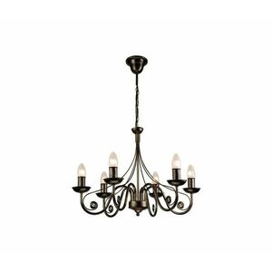 Csillár láncon DONATO 6xE14/40W/230V LM 6.29 CZARN kép