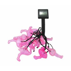 LED napelemes dekorációs lánc 10xLED/1, 2V 300mAh 3, 8m IP44 flamingó 311535 kép