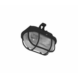 Kültéri mennyezeti lámpa OVAL 1xE27/60W/230V IP44 fekete SOP kép