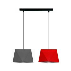 Csillár zsinóron DIAMENT 2xE27/60W/230V szürkés kép