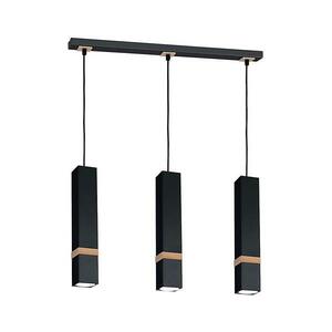 Csillár zsinóron VIDAR 3xGU10/25W/230V fekete MLP5404 kép