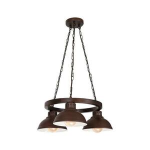 Csillár láncon HAKON ROUND 3xE27/60W/230V sötét 8021 kép