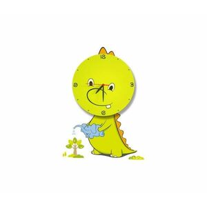 LED Gyerek fali lámpa órával LED/1W/3xAAA sárkány ML146 kép