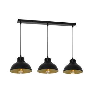 Csillár zsinóron SVEN 3xE27/15W/230V fekete/arany 9144 kép