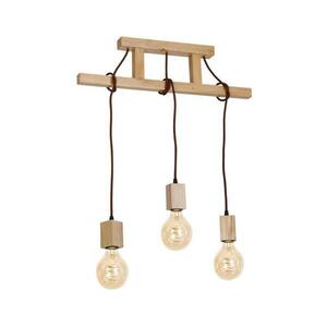 Csillár rúdon JACK 3xE27/40W/230V natúr fa MLP582 kép