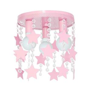 Gyerek mennyezeti lámpa ELZA stars 3xE27/60W/230V rózsaszín MLP 1128 kép