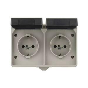 Kültéri aljzat SCHUKO 250V/16A IP44 2Z A1396.1 kép