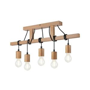 Csillár LEON 5xE27/60W/230V tölgy LM kép