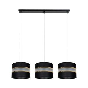 Csillár zsinóron CORAL 3xE27/60W/230V fekete 0444 kép