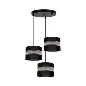 Csillár zsinóron CORAL 3xE27/60W/230V fekete 0456 kép