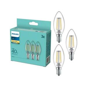 KÉSZLET 3x LED Izzó Philips B35 E14/4, 3W/230V 2700K 8718699777791 kép