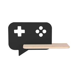 LED gyerekszobai fali lámpa polccal CONSOLE LED/5W/230V fekete 21 kép