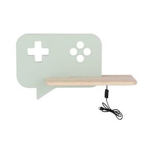 LED gyerekszoba fali lámpa polccal CONSOLE LED/5W/230V zöld 21 kép