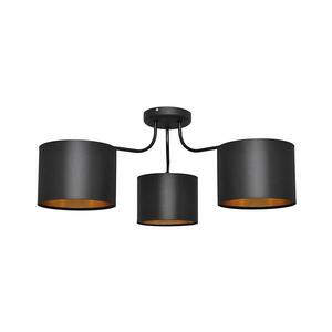 Felületre szerelhető csillár ALBA 3xE27/15W/230V fekete/arany P kép