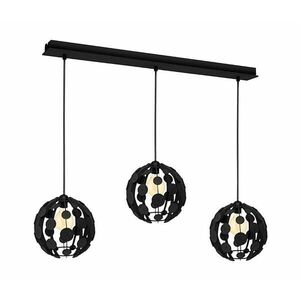 Csillár GAIA 3xE27 / 60W / 230V fekete / barna MLP6327 kép