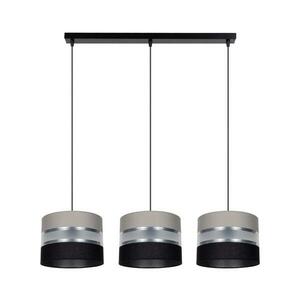 Csillár zsinóron CORAL 3xE27/60W/230V szürke és fekete 0634 kép