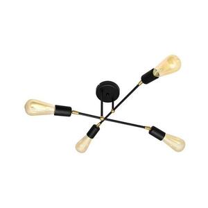 Felületre szerelhető csillár ROSETTE 4xE27/15W/230V fekete/arany W kép