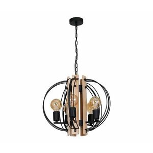 Csillár DALVIN 5xE27/60W/230V fekete 8237 kép