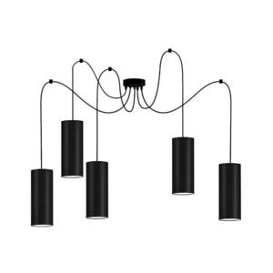 Csillár zsinóron ZIK 5xE27/40W/230V pók fekete 0960 kép