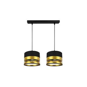 Csillár zsinóron MILO 2xE27/60W/230V arany/fekete 0348 kép