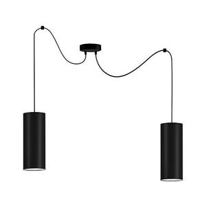 Csillár zsinóron ZIK 2xE27/40W/230V pók fekete 0942 kép