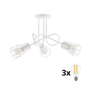 Felületre szerelhető csillár OXFORD 3xE27/15W/230V fehér W kép
