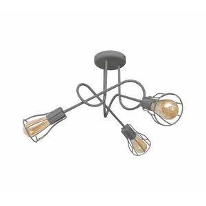 Felületre szerelhető csillár OXFORD 3xE27/15W/230V szürke W kép