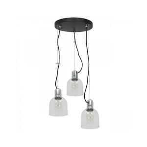 Csillár zsinóron BANCO 3xE27/60W/230V átlátszó kerek 1751 kép