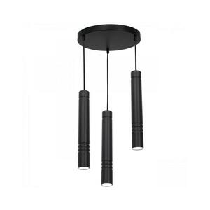 Csillár zsinóron IMPLODE 3xGU10/8W/230V kerek fekete 1483 kép