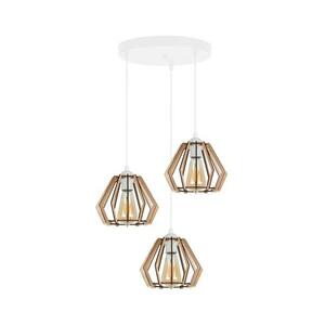 Csillár zsinóron BERGO 3xE27/60W/230V fehér 0010 kép