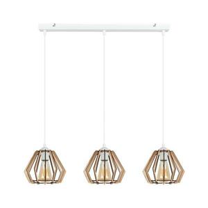 Csillár zsinóron BERGO 3xE27/60W/230V fehér 0009 kép