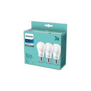 KÉSZLET 3xLED Izzó Philips A60 E27/13W/230V 4000K 8718699694906 kép